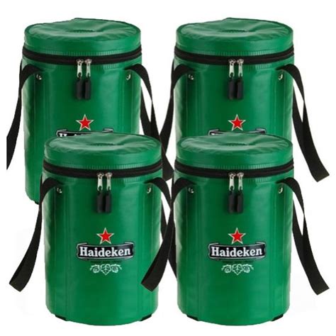 Kit 4 Bolsas Térmica Para Barril De Chopp Heineken .